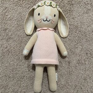 Cuddle + Kind Hannah the Bunny Regular 20” Adorable Knit Bunny Plush Toy